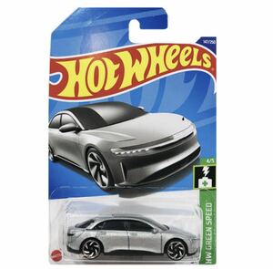 ホットウィール 2022　LUCID AIR ルシードエア シルバー　HotWheels ベーシックカー HW GREEN SPEED EV車