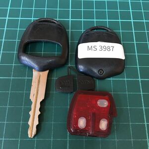MS3987 三菱 日産 純正 キーレス ekワゴン コルト トッポ タウンボックス ミラージュ A刻印 2ボタン