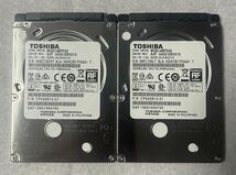 使用時間短い TOSHIBA MQ01ABF032 HDD 320GB 2枚セット_画像1