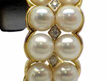 アコヤパール ダイヤモンド イヤピア 750 16.2g　Jewelry Akoya-Pearl 5.3-5.4mm Dia Earring_画像2