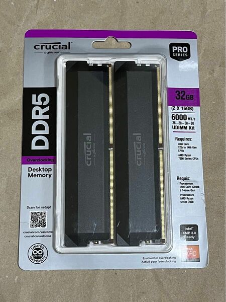 crucial CP2K16G60C36U5B DDR5 PC5-48000 16GB 2枚組 合計32GB