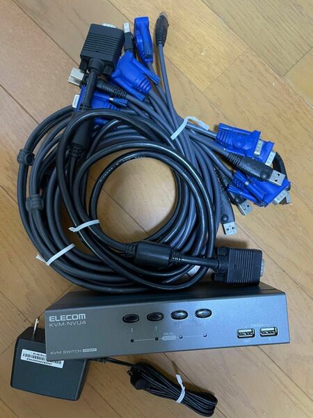 エレコム　パソコン切替器　KVM-NVU4