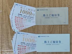 ji- foot stockholder complimentary ticket 15,000 jpy minute have efficacy time limit 2025 year 2 month 28 day 