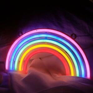 ネオンライト　LED レインボー　虹　飾り　インテリア　看板　インスタ映え