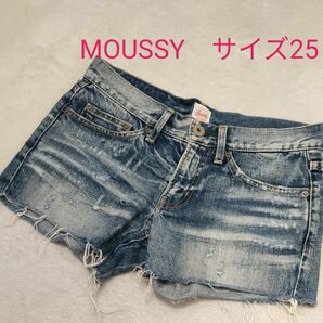 MOUSSY　 デニム　ショートパンツ　サイズ25