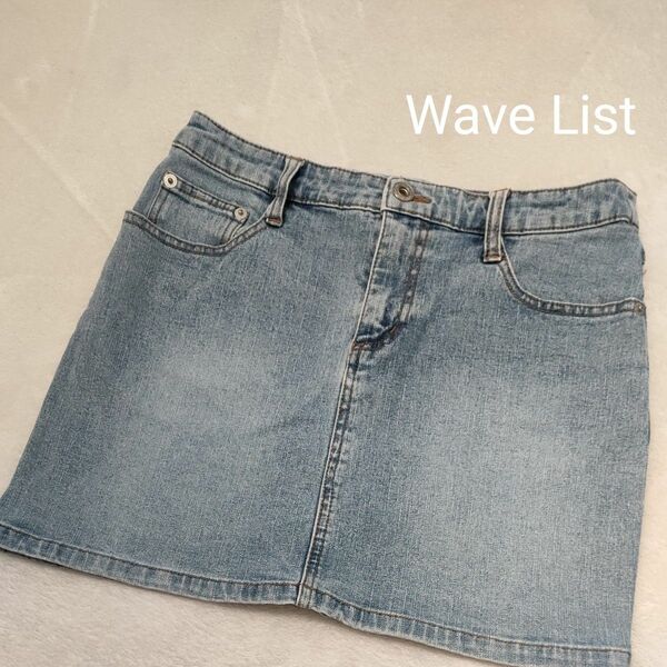 Wave List デニムミニスカート