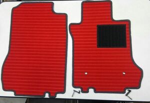 HONDAホンダS660JW5フロアマット運転席＆助手席用 2枚セット新品　Eレッド赤色マット日本製オーダーメイド