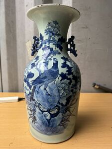 中国美術 中国 染付 青 古美術 骨董品 陶芸 陶器花瓶 花器 花入 骨董 壺 置物