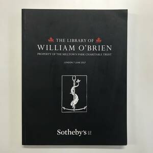 オークションカタログ　Sotheby's LONDON　2017年　The Library of William O'Brien　gg00362_fb5