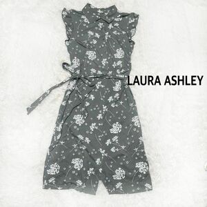 LAURA ASHLEY ローラアシュレイ フラワープリントワンピース シャツ