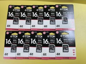 【未使用】 TDK SDHC 16GB class4 メモリーカード 10枚セット