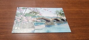 1827　絵葉書　日本三名橋の一つ春の錦帯橋