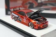 TM 1/64 日産 スカイライン GT-R R34 NFS TIME MICRO Need For Speed タイムマイクロ ボンネット開閉_画像3