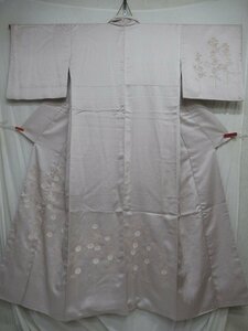 M3898 silk . good embroidery . writing tsukesage . kimono length 152cm-.65cm
