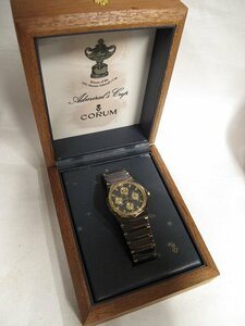 A5871 Switzerland Corum Admiral cup 92 115 80 v-200 quartz wristwatch present condition goods box attaching 