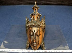 L5852 木製 バリ島 仮面 彫刻 民芸品 マスク 置物 インテリア