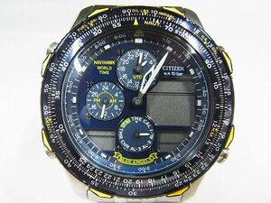 A5108 Citizen blue angel s navi Hawk C300-Q00842 wristwatch present condition goods 