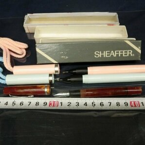 L6130 SHEAFFER ボールペン 万年筆 セルロイド 筆記用具 紙箱の画像1