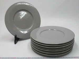 D1560 Esthe Este Ceramiche Porcellane Chris to полный Christofle мелкая тарелка 10 листов обод plate 