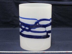 P3144 glass . white glass umbrella stand dumpster flower vase vase 