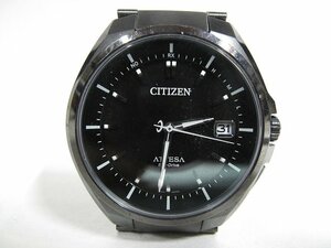 A6367 Citizen Atessa Eko-Drive radio wave type wristwatch present condition goods 