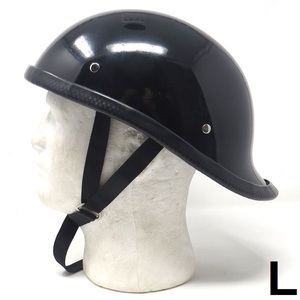  equipment ornament for half helmet type : Goose tail HA-23- black - size L