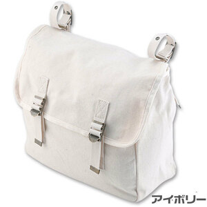 DIN MARKET／ディンマーケット Canvas Saddle Bag（キャンバスサドルバッグ）　カラー：アイボリー