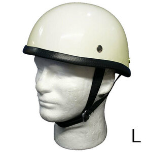装飾用ハーフヘルメット　タイプ：イーグル　HA-01－アイボリー－サイズL