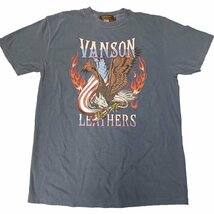 【SALE！51%OFF！】VANSON 天竺 ピグメントダイ 半袖Tシャツ NVST-2315－ブルージーン－サイズXL_画像2