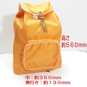 [ unused translation have ] edible wild plants rucksack GC-11 nylon orange retro rucksack 