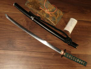  black paint scabbard . go in...... large short sword. blade length 54.2... sword . sword fittings armour armor 