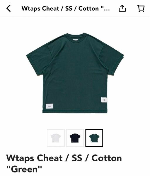 付属品完備 新品未使用 23SS WTAPS CHEAT SS COTTON TEE XL ダブルタップス Tシャツ