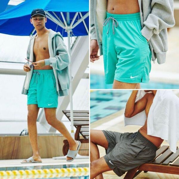 新品未使用 希少カラー NIKE SWIM EXCLUSIVE SWIM SHORT PANTS XL BROWN ハーフパンツ