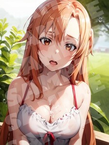 アスナ SAO ソード・アート・オンライン A4 アート ポスター イラスト 同人 美少女 ファンアート アニメ 高品質 【b394】