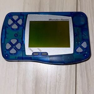  operation not yet verification WonderSwan WonderSwan skeleton blue WS BANDAI Bandai Wonder Swan present condition goods SW-001 1998 rare present condition goods 2800280049