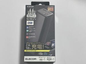 【新品】ELECOM モバイルバッテリー　DE-C33L-20000BK