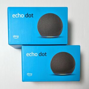 2個セット Echo Dot エコードット 第4世代 チャコール