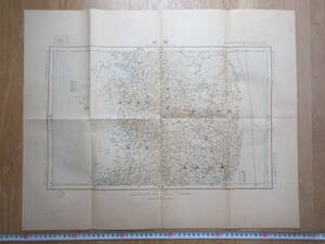 2)戦前　朝鮮　古地図『釜山　１/１，０００，０００　地形図　大日本帝国陸地測量部　明治４２年　約５８×４６ｃｍ』