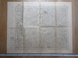 11)戦前　朝鮮　古地図『全州　１/５０，０００　地形図　朝鮮総督府陸地測量部　大正６年　約５８×４６ｃｍ』