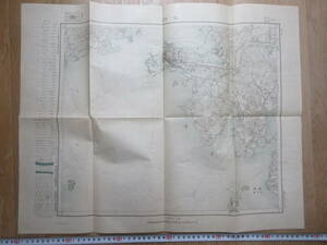 41) war front morning . old map [. river 1/50,000 topographic map morning . total . prefecture land ground measurement part Taisho 6 year approximately 58×46cm]