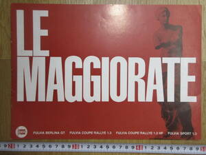 24)[ Lancia старый каталог LE MAGGIORATE полный vi a bell Lee na/ купе Rally / спорт 1967] осмотр Osaka .. автомобиль 