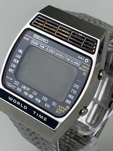 【1円出品】F0595 SEIKO セイコー 腕時計 ATLAS WORLD TIME アトラス ワールドタイム A239-502A クォーツ デジタル 現状不動品