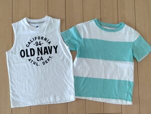 OLD NAVY オールドネイビー 子供服 タンクトップ 、Tシャツ 110cm 2枚組