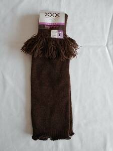 * new goods * fringe . attaching * leg warmers Brown color * free size * Gunze 