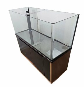 * taking over warm welcome * bending . glass all glass overflow aquarium 3 point set aquarium size : width 120.× depth 45.× height 50.* tank stand *...e