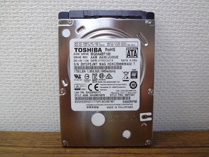 ●ノートPC用 HDD　SATA　2.5インチ 1TB② 使用時間短い