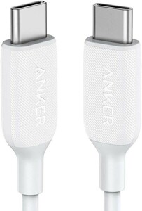 【送料無料】新品未使用品◎ Anker純正 PowerLine Ⅲ 3 USB typeC-C 0.9m 白 ホワイト 高速充電対応 iPad MacBook pro iPhone15 Android