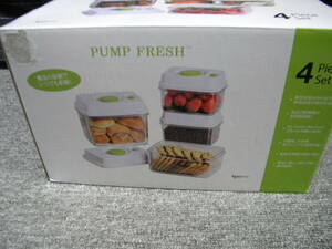 * prompt decision *PUMP FRESH pump fresh * magic. vacuum container ... also fresh *4 point set 