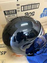 1000円スタート Arai アライ HELMET ヘルメット M2005 61cm 62cm 現状品 ヘルメット ブラック オートバイ ジェットヘルメット SNELL_画像4