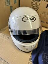 1000円スタート ARAI アライ GP-2K 4輪レース用 ヘルメット 白色 フルフェイス 57-58cm Mサイズ JAF公認 SFL構造 フルフェイスヘルメット _画像7